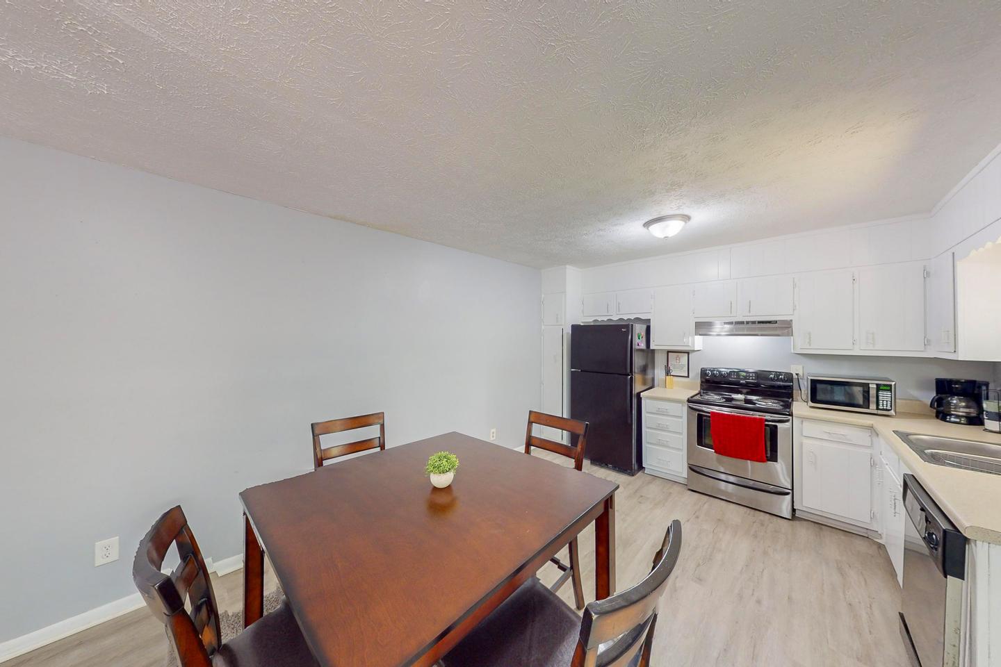 Common spaces including the kitchen