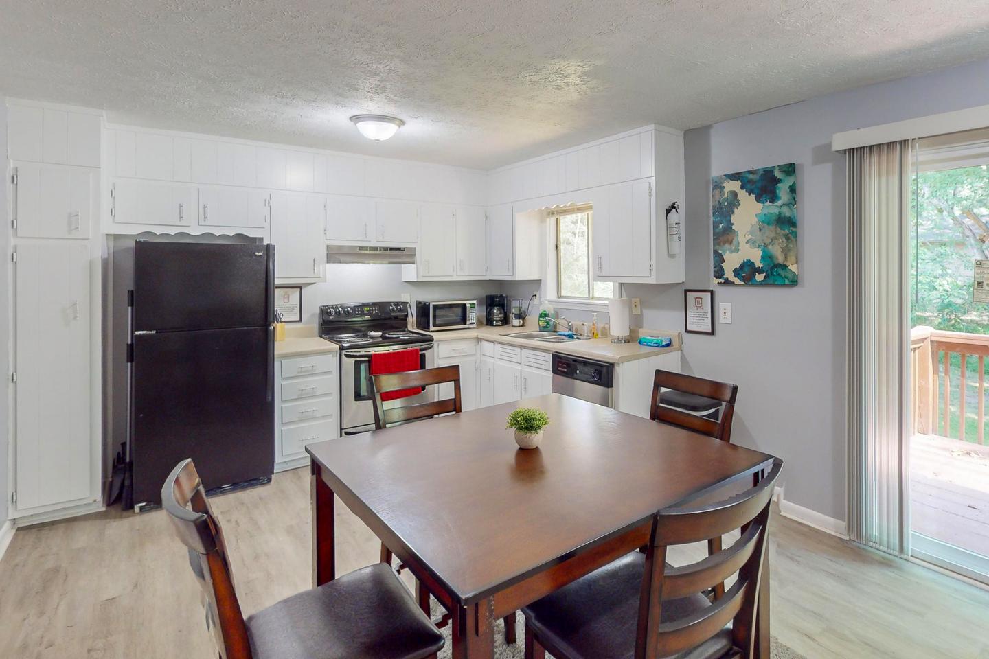 Common spaces including the kitchen