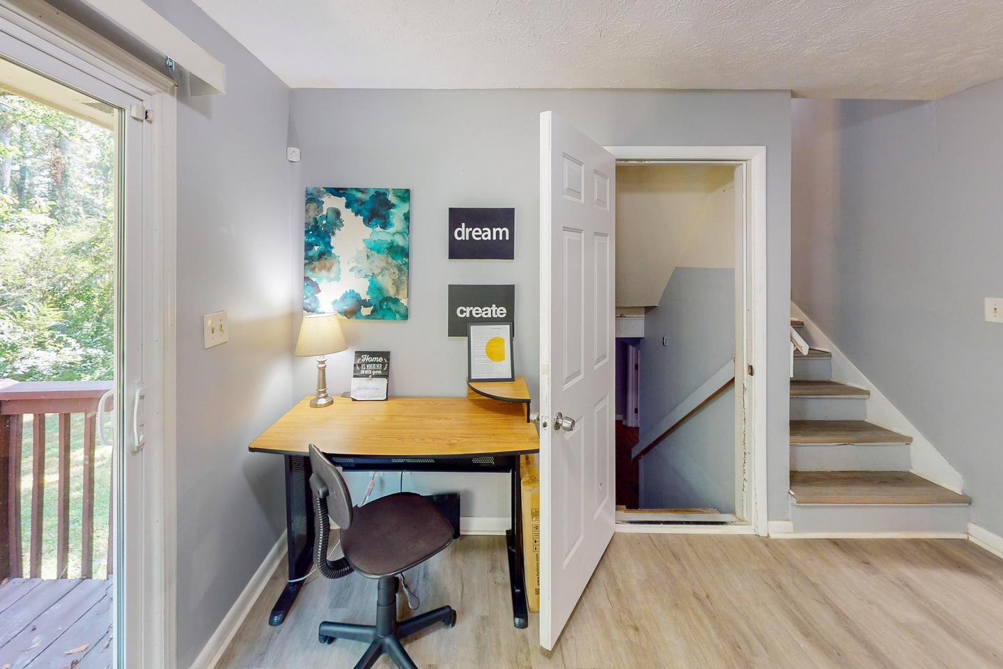 Common spaces including the kitchen