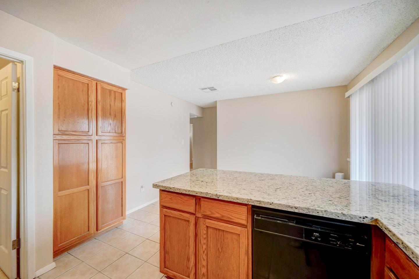 Common spaces including the kitchen