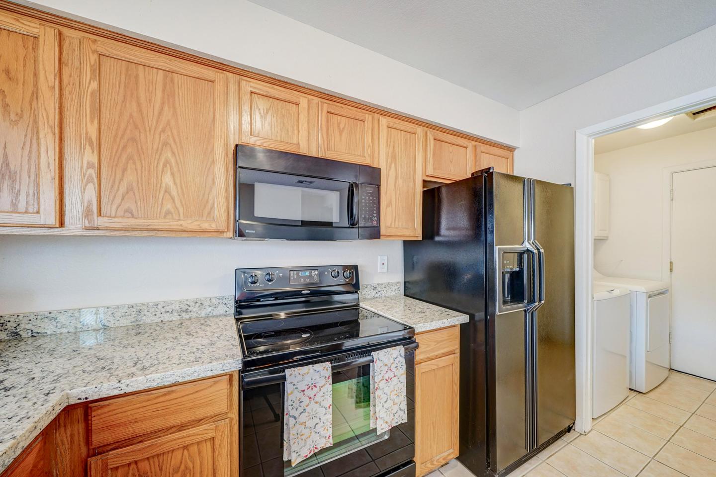 Common spaces including the kitchen