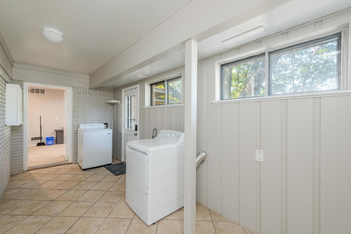Common spaces including the kitchen