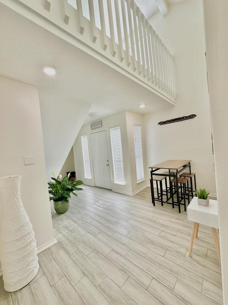 Common spaces including the kitchen