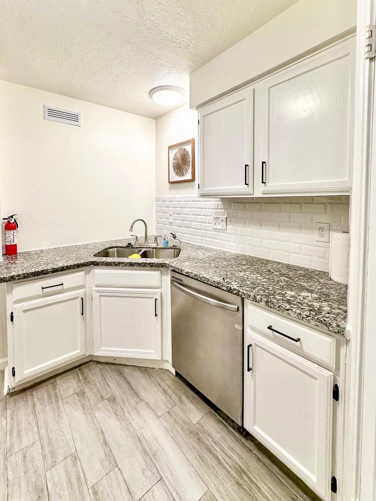 Common spaces including the kitchen
