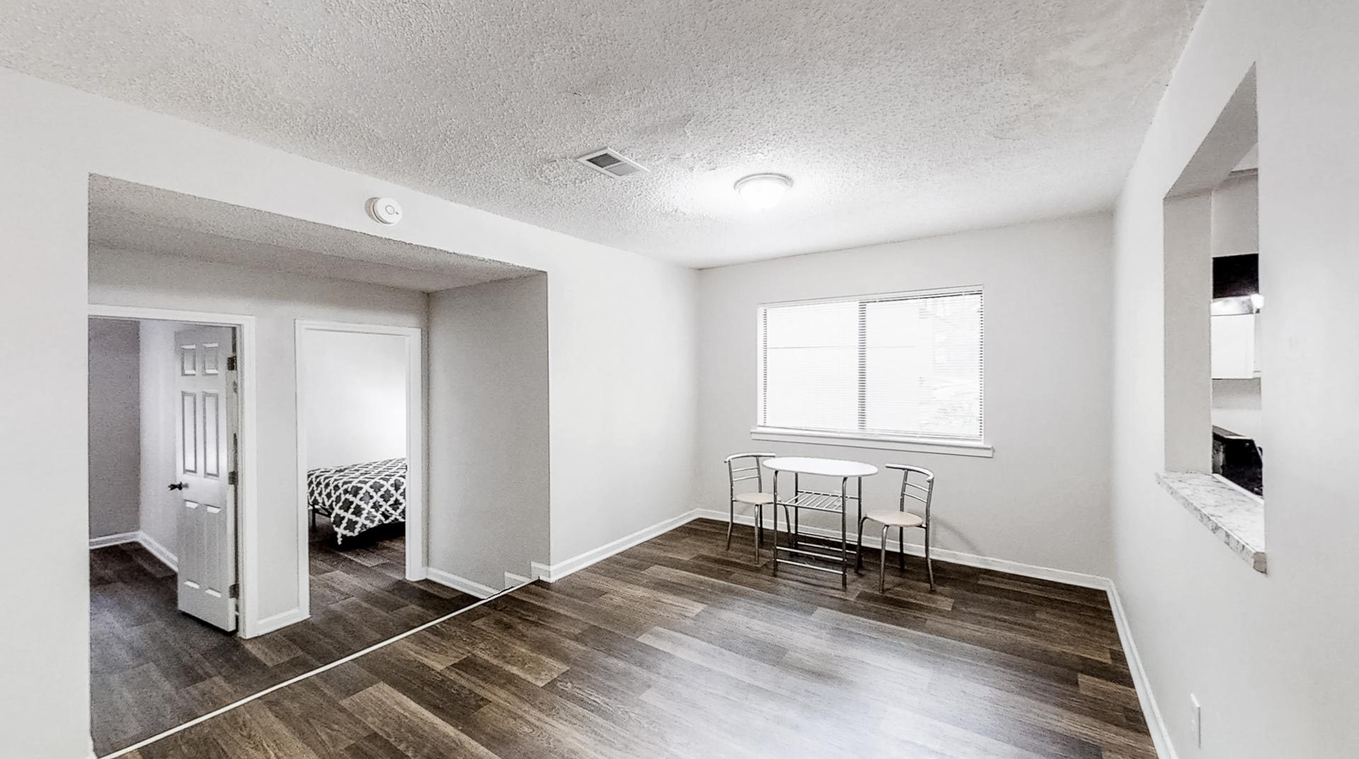 Common spaces including the kitchen