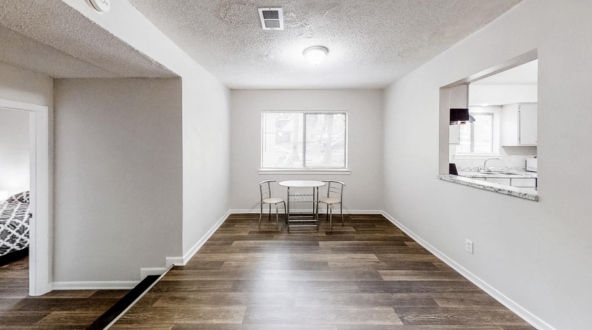 Common spaces including the kitchen