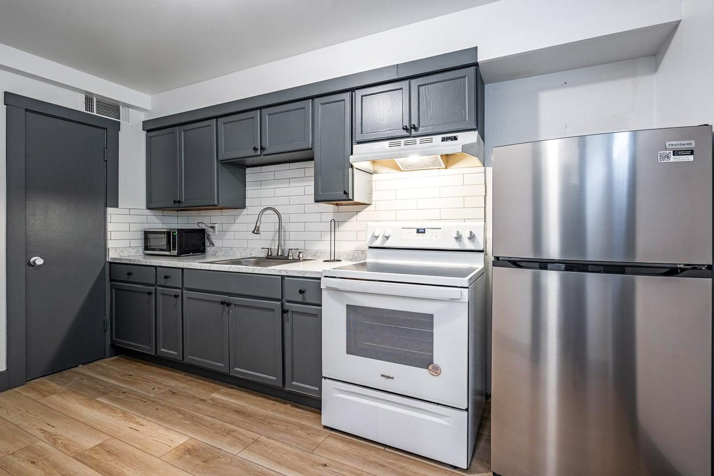 Common spaces including the kitchen