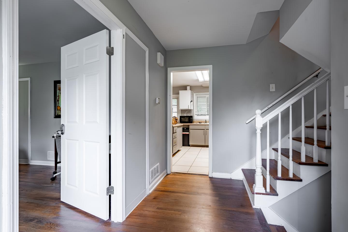 Common spaces including the kitchen
