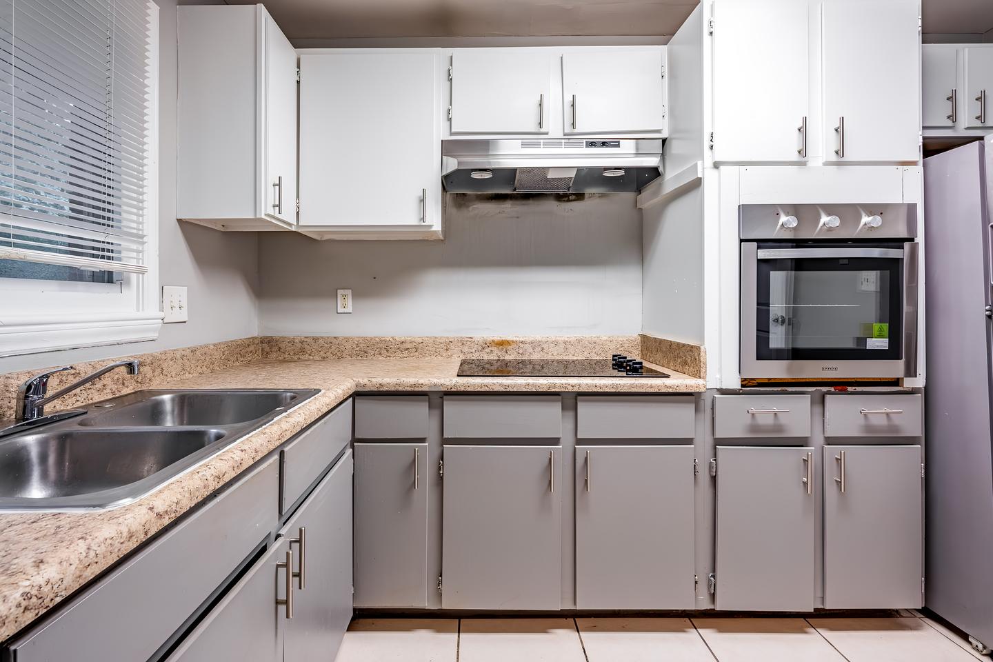 Common spaces including the kitchen