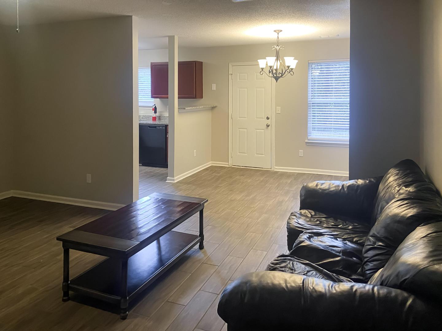 Common spaces including the kitchen