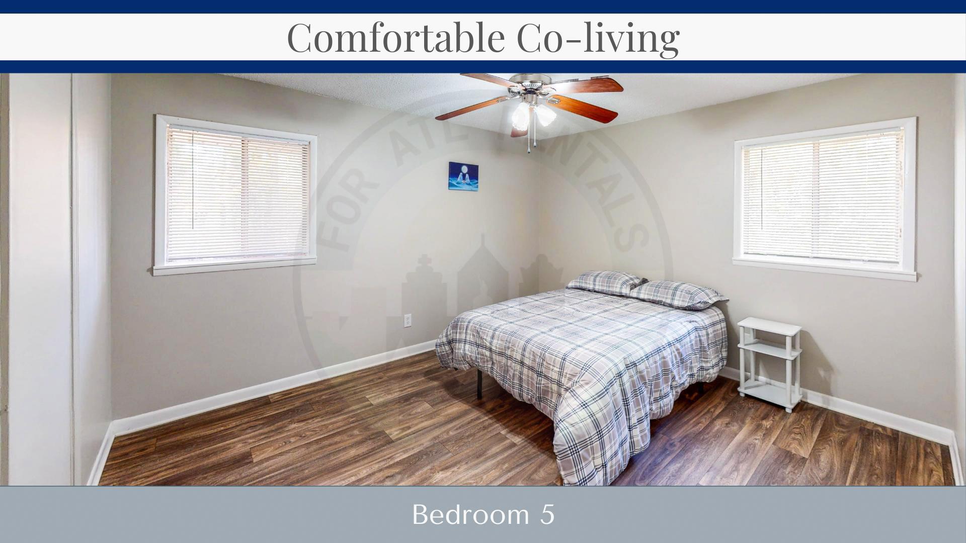 bedroom, detected:bed, ceiling fan