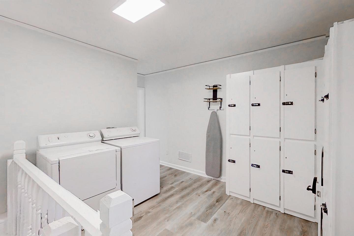 Common spaces including the kitchen