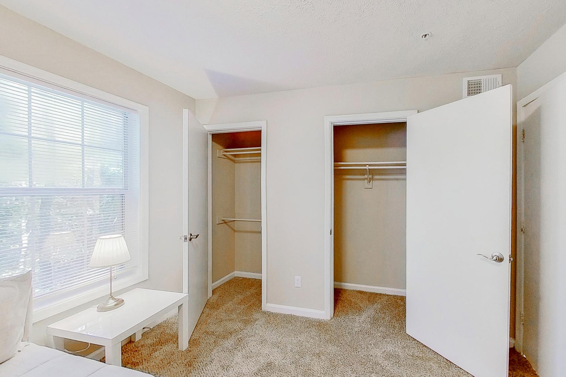 Tons of closet space!!