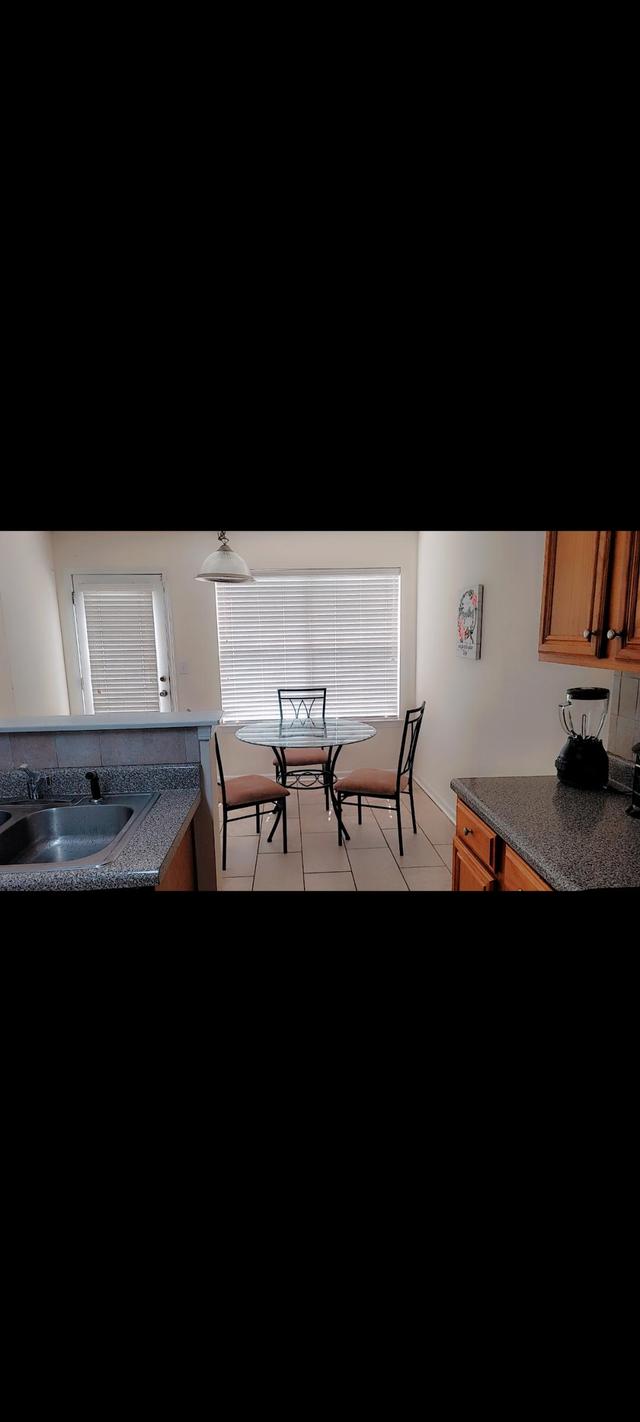 Common spaces including the kitchen