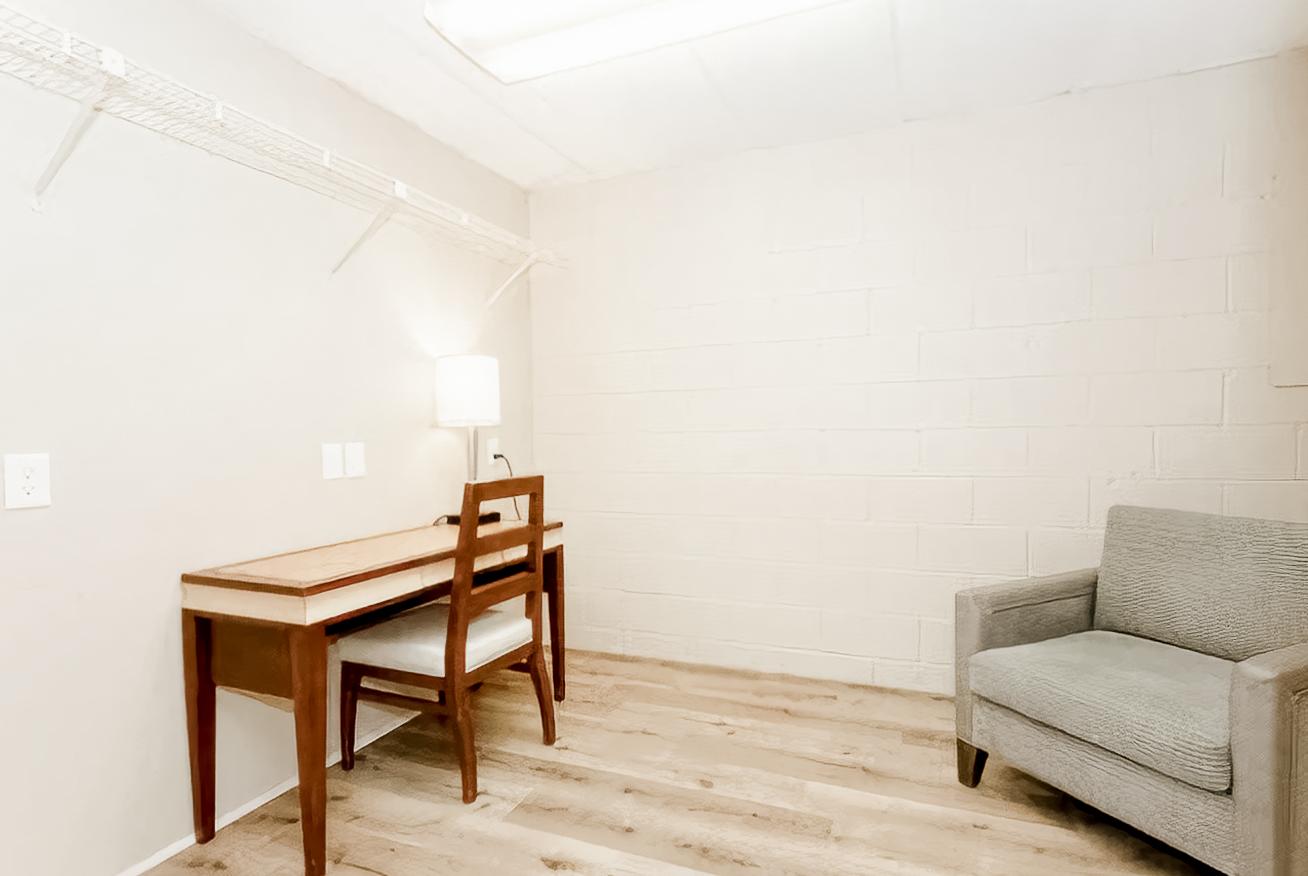 Common spaces including the kitchen
