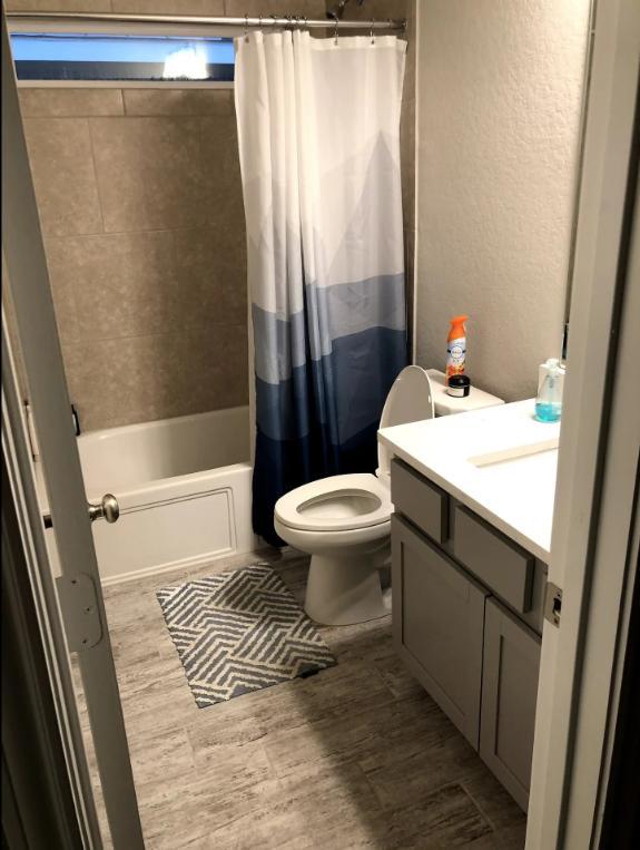 Shared bathroom with 1 other guest