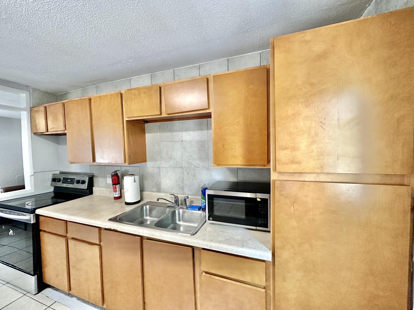 Common spaces including the kitchen