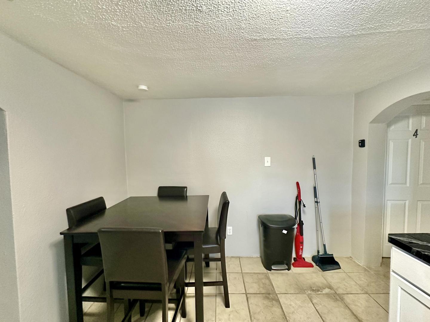 Common spaces including the kitchen