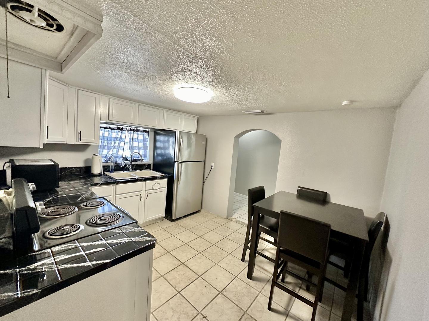 Common spaces including the kitchen