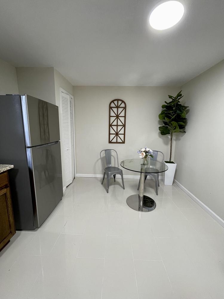 Common spaces including the kitchen