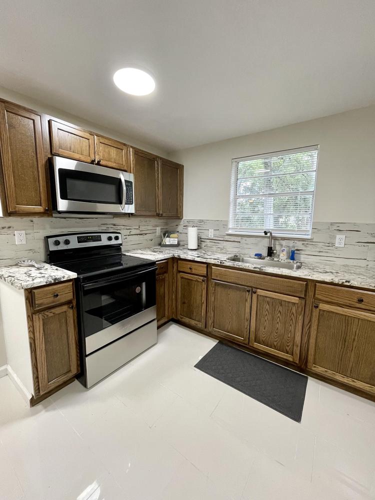 Common spaces including the kitchen