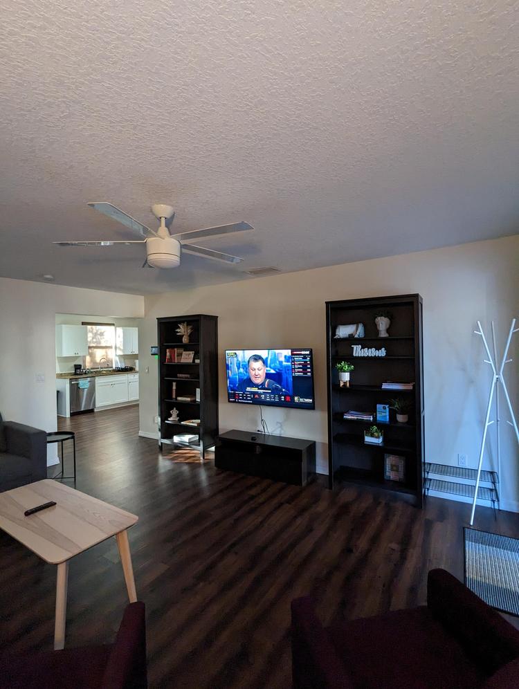 Common spaces including the kitchen