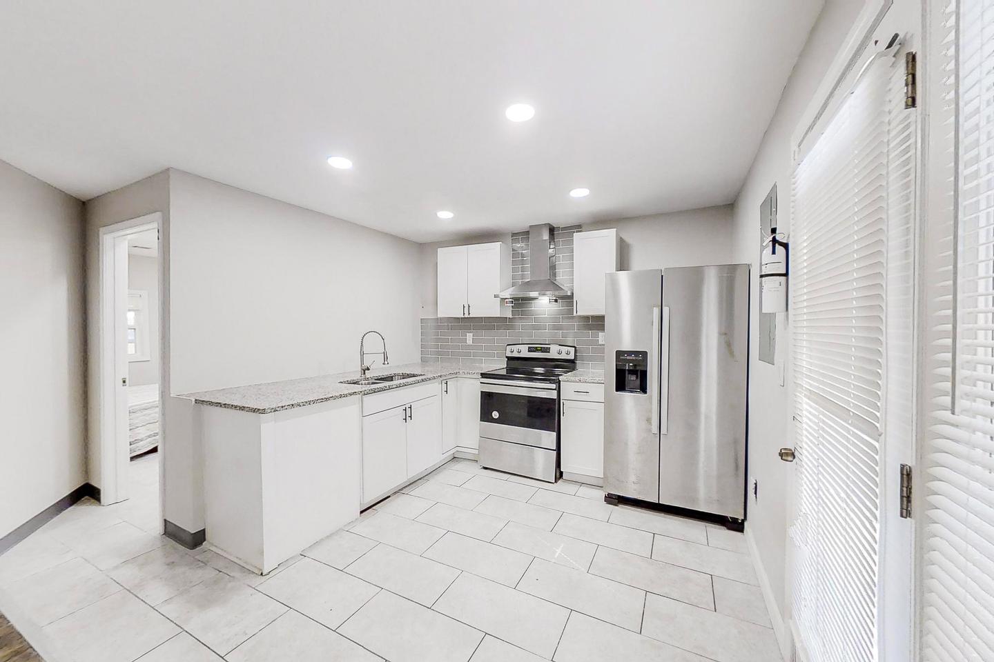 Common spaces including the kitchen