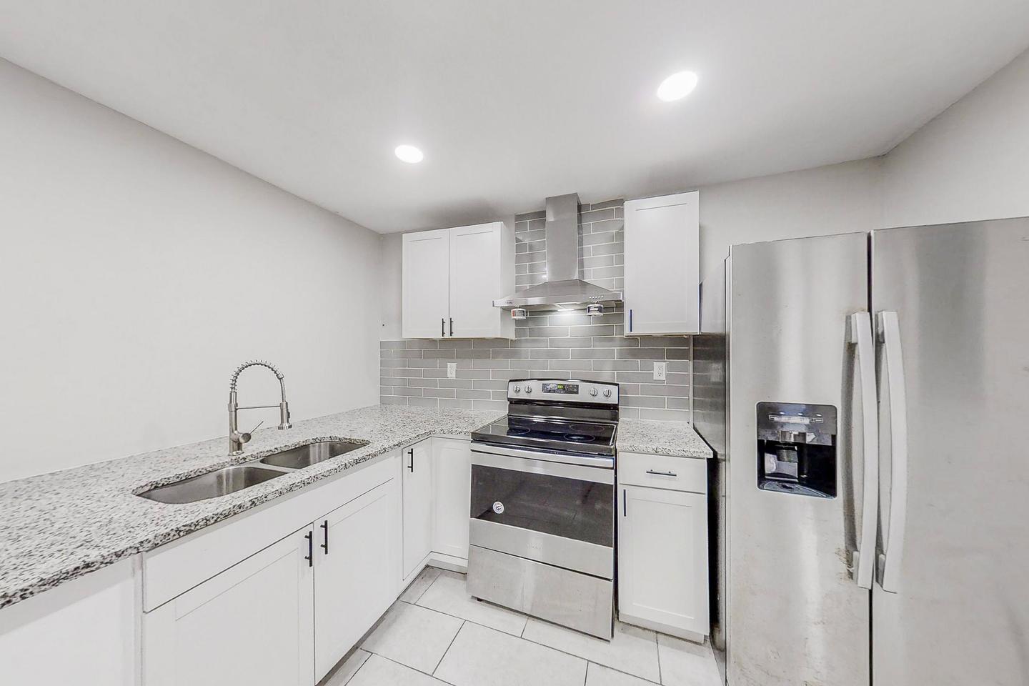 Common spaces including the kitchen
