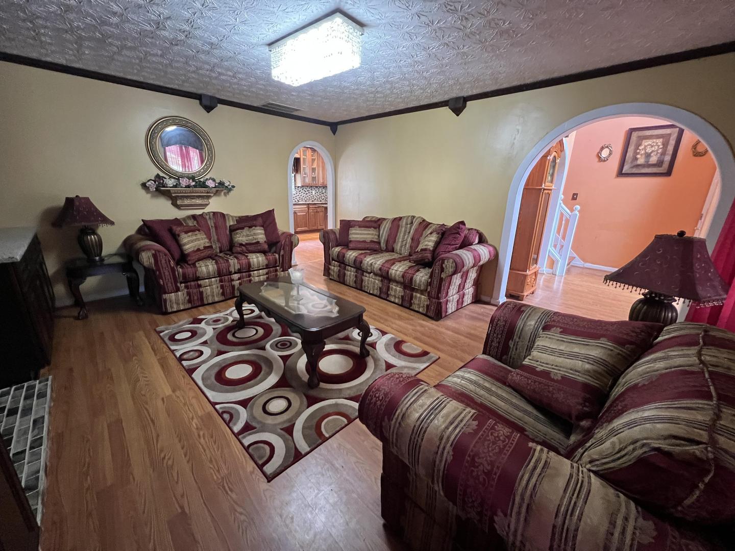 Common spaces including the kitchen
