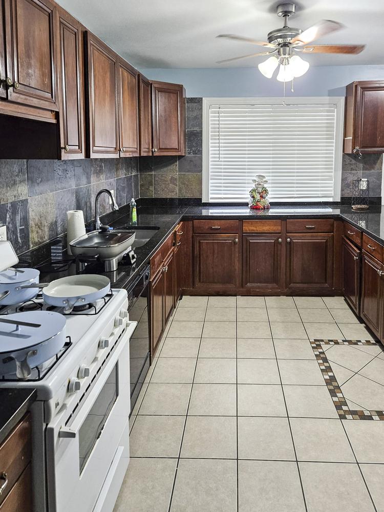 Common spaces including the kitchen