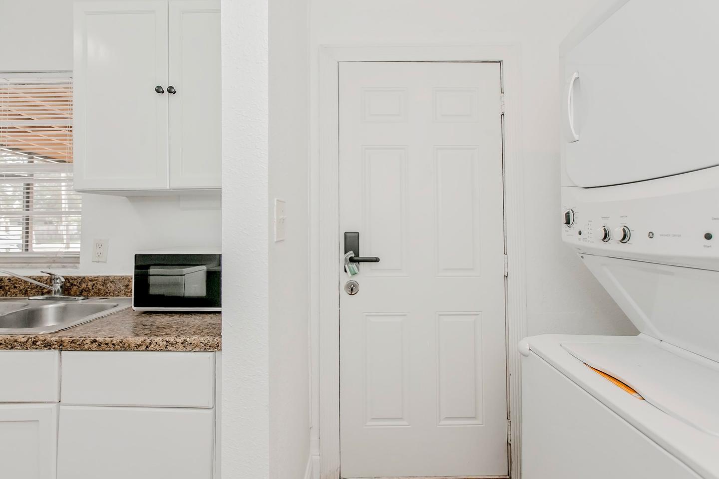 Common spaces including the kitchen