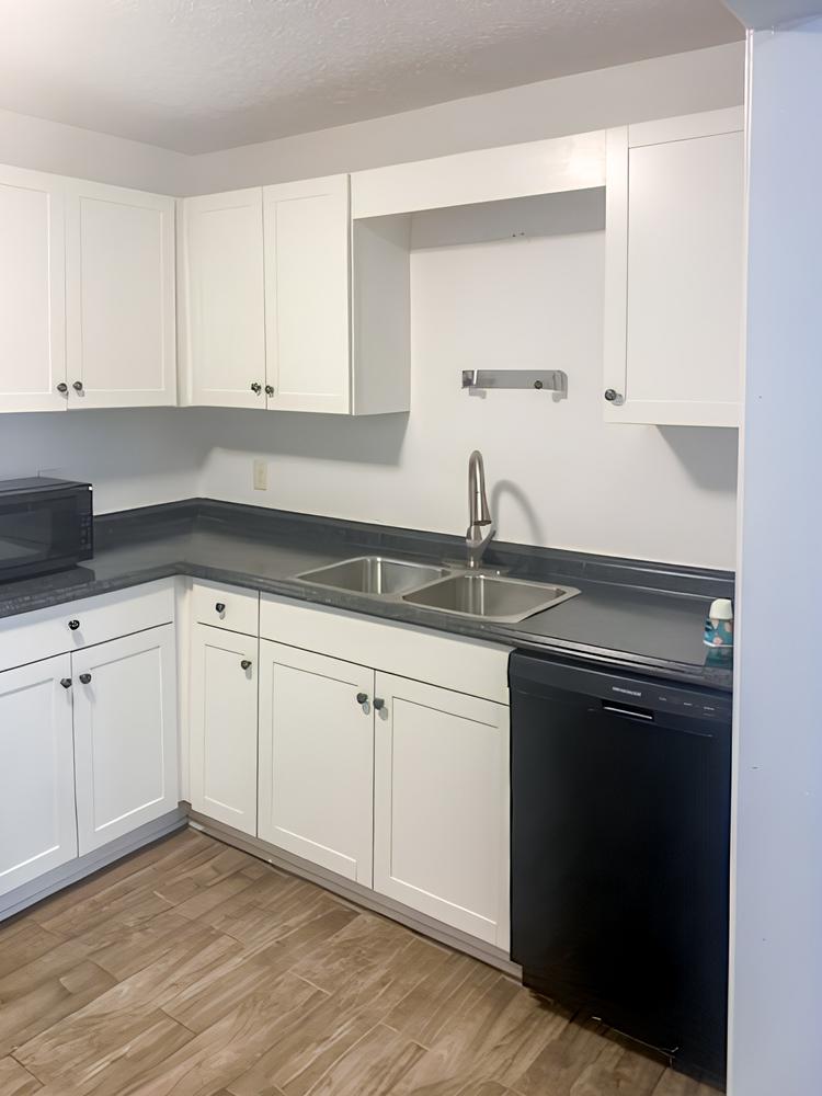 Common spaces including the kitchen
