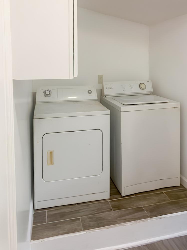 Common spaces including the kitchen