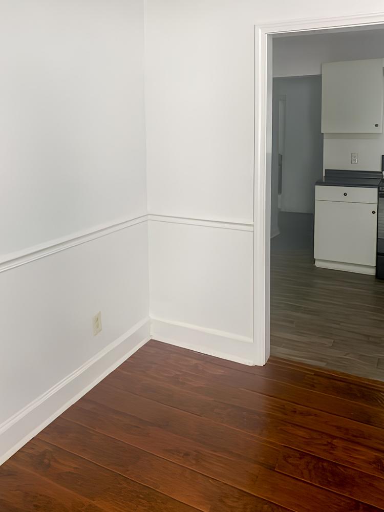 Common spaces including the kitchen