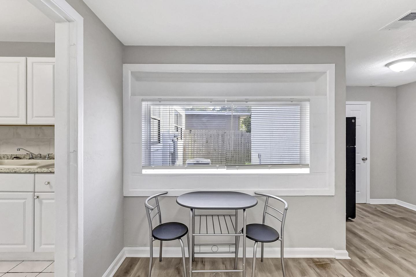 Common spaces including the kitchen