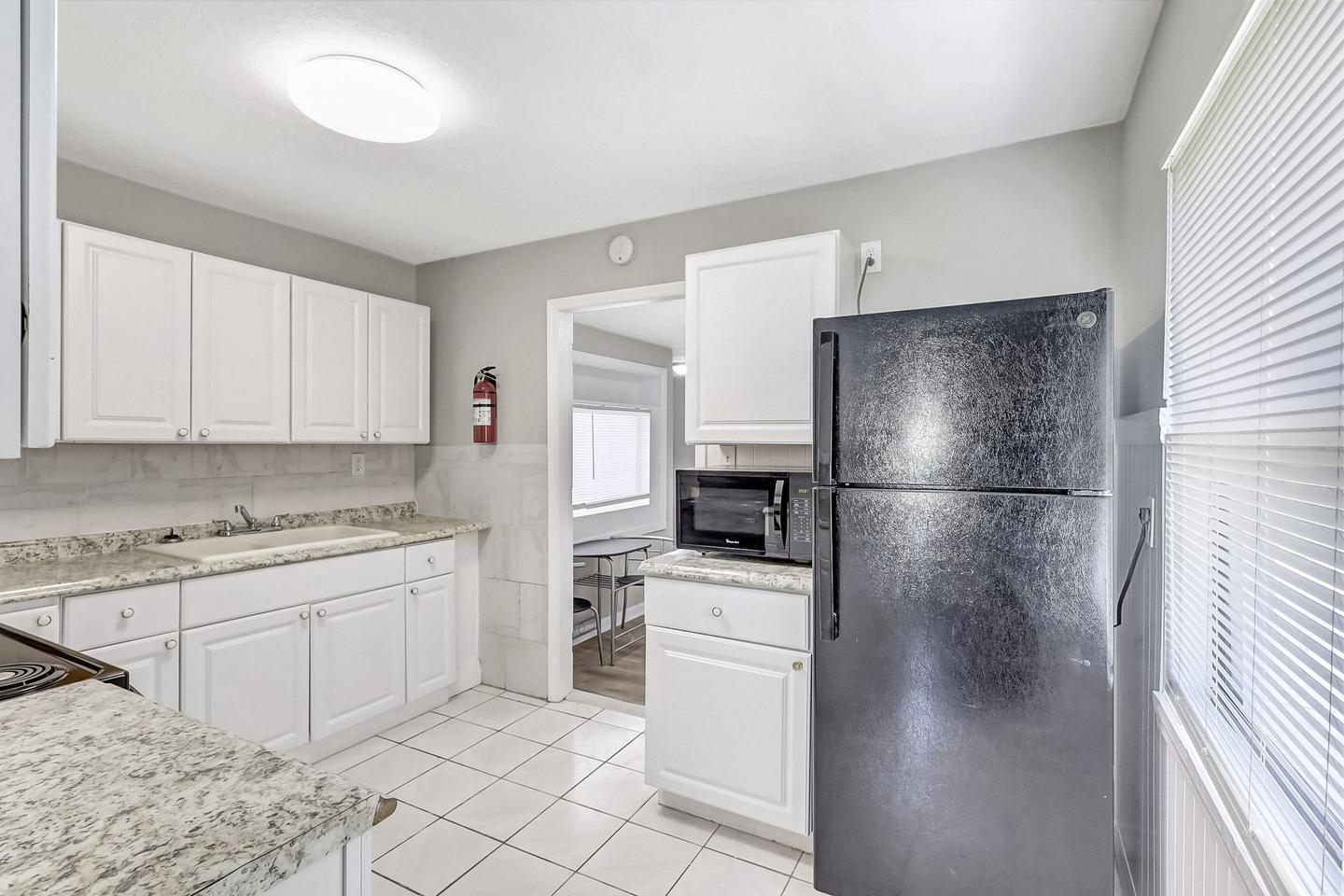 Common spaces including the kitchen