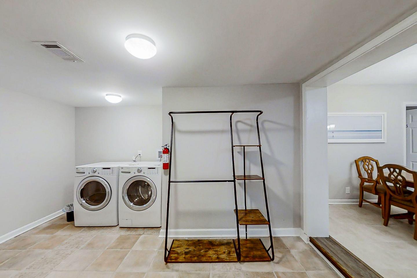 Common spaces including the kitchen