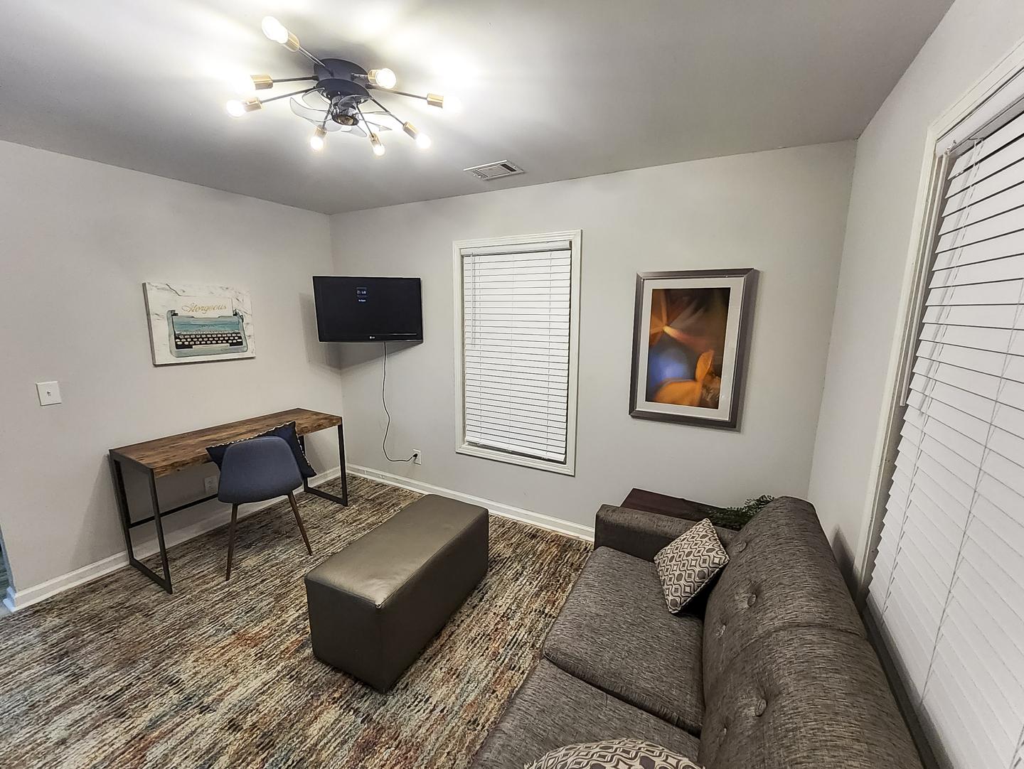 Common spaces including the kitchen