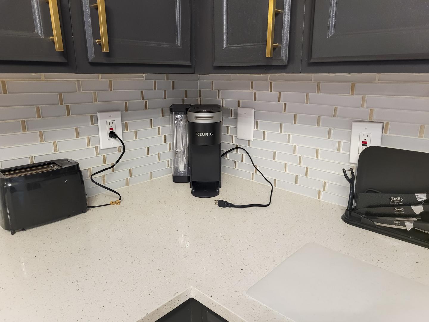 Common spaces including the kitchen