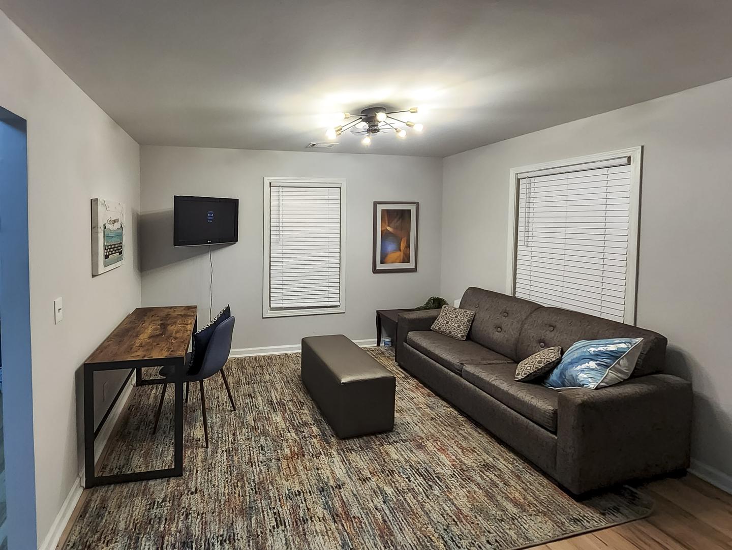 Common spaces including the kitchen