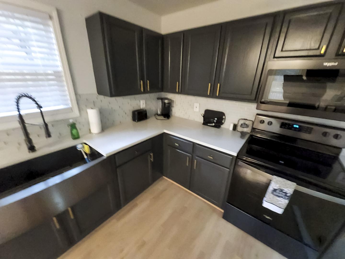 Common spaces including the kitchen