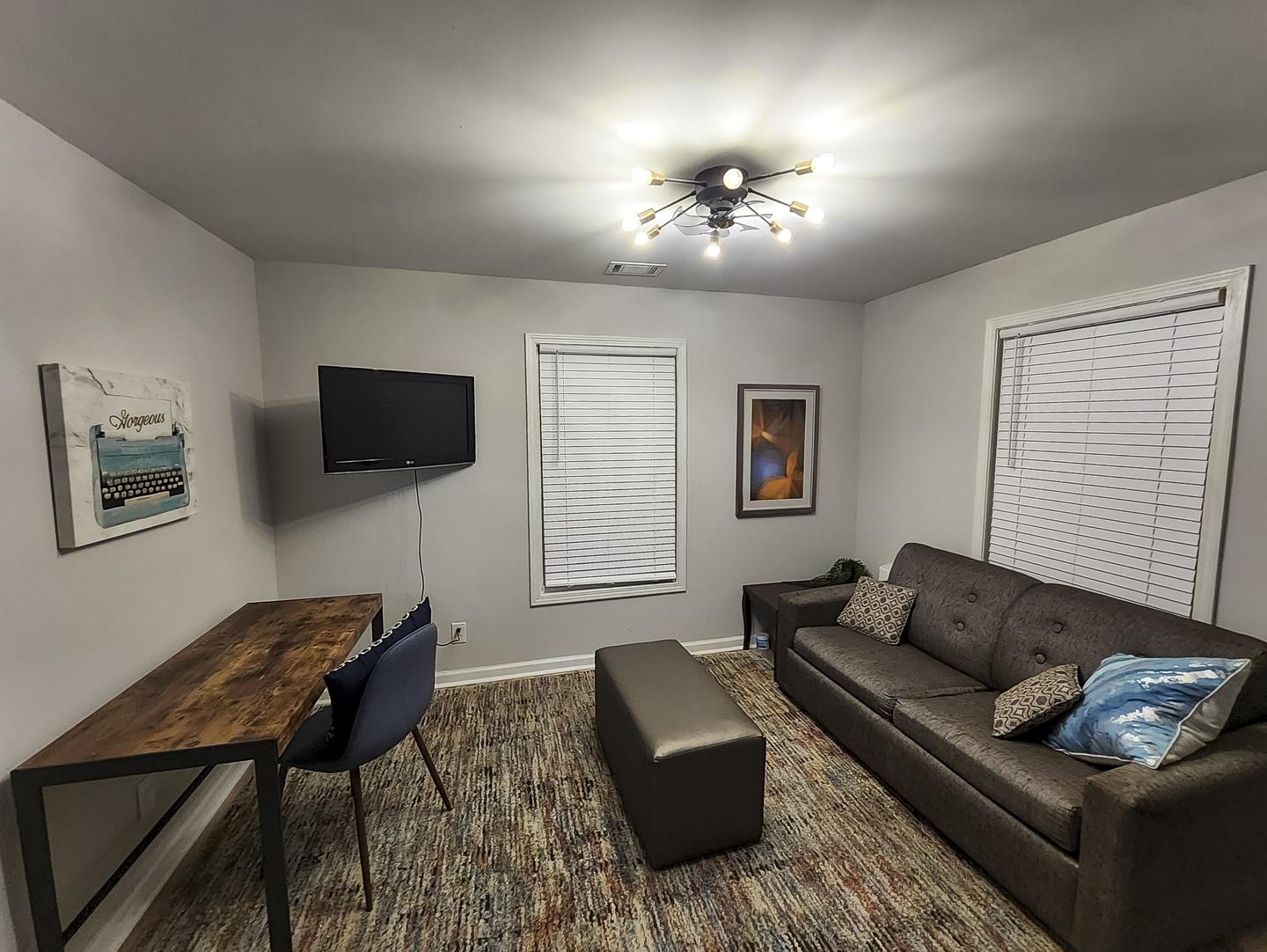 Common spaces including the kitchen