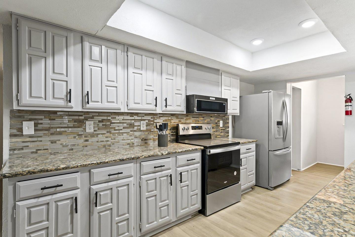 Common spaces including the kitchen