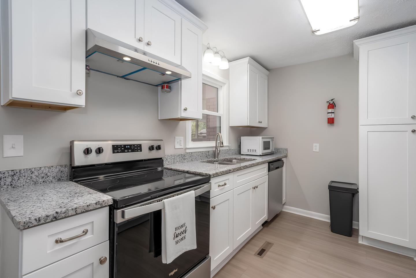 Common spaces including the kitchen
