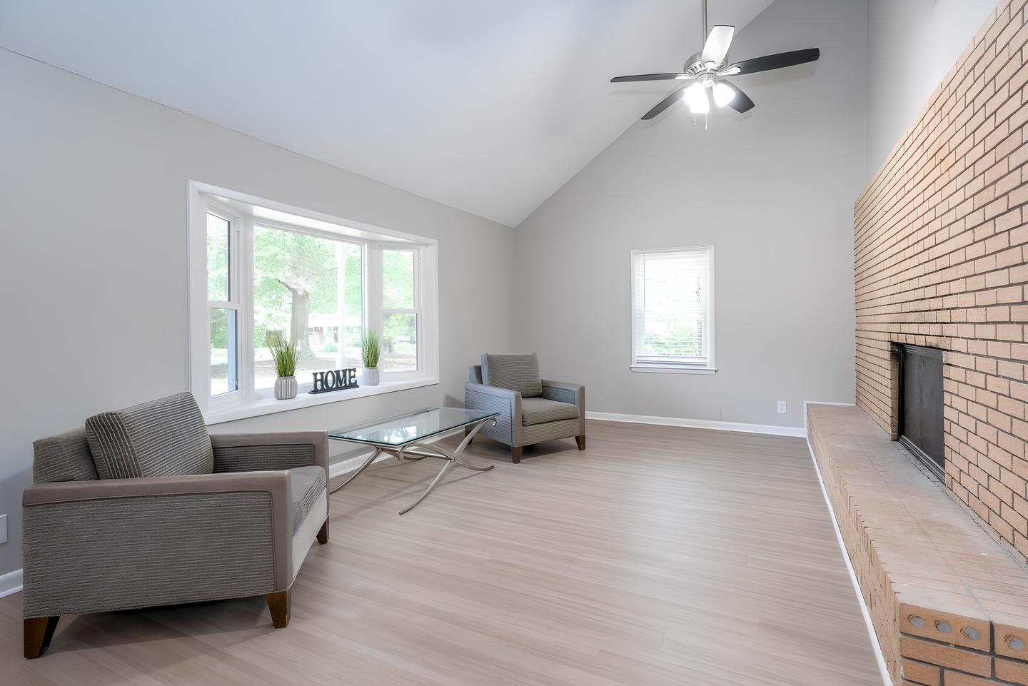 Common spaces including the kitchen
