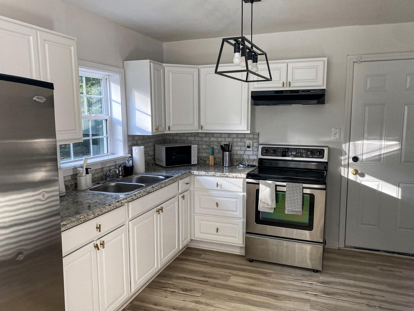 Common spaces including the kitchen