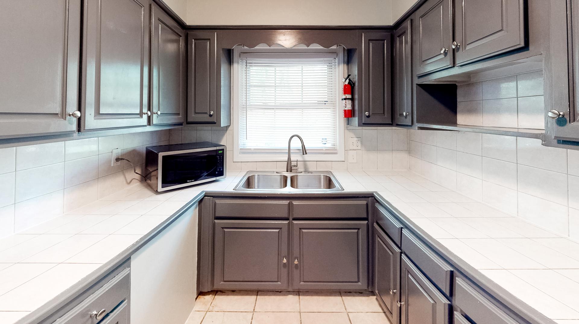 Common spaces including the kitchen