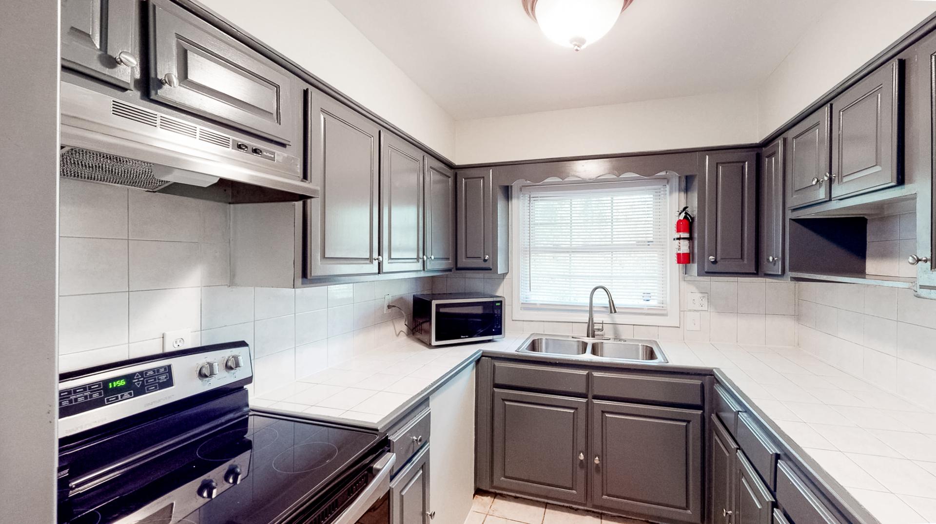 Common spaces including the kitchen