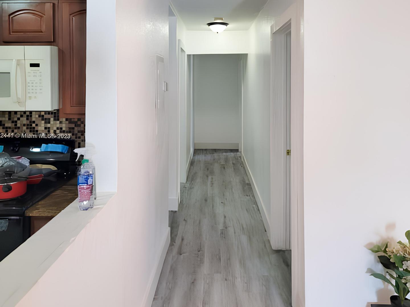Common spaces including the kitchen