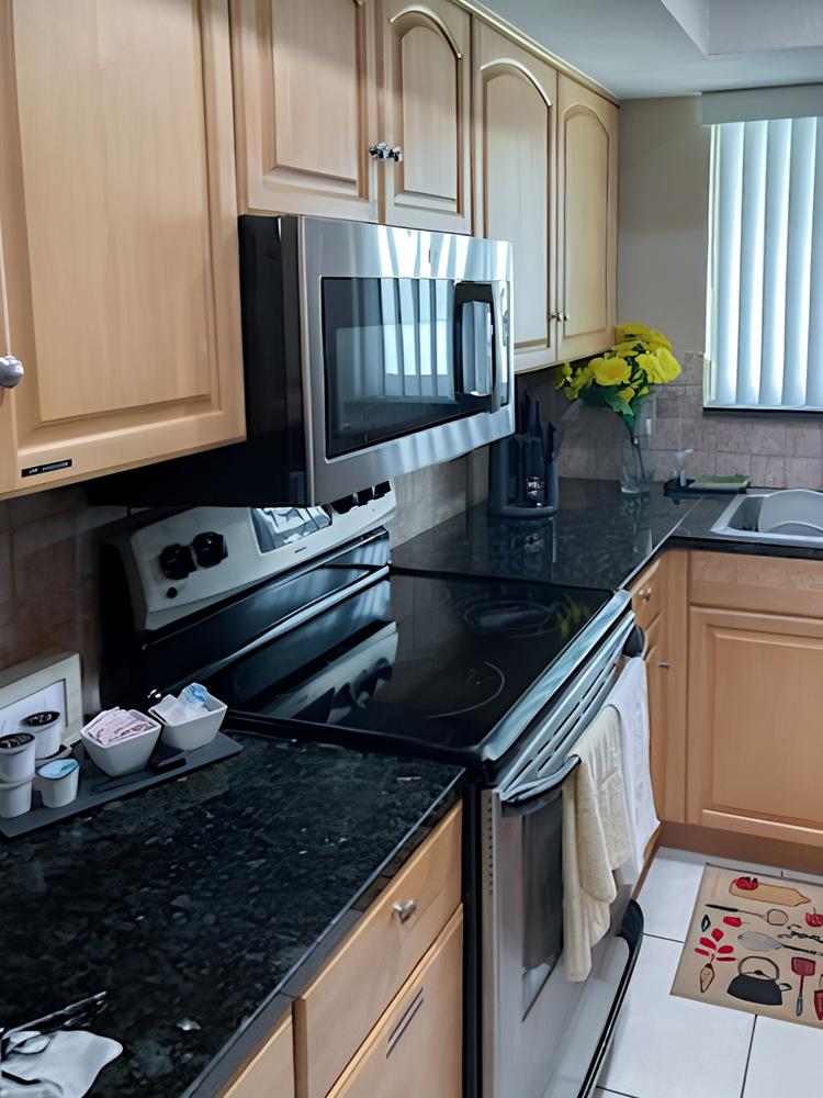 Common spaces including the kitchen